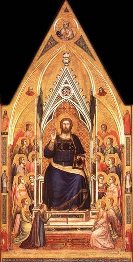 GIOTTO di Bondone Christ Enthroned